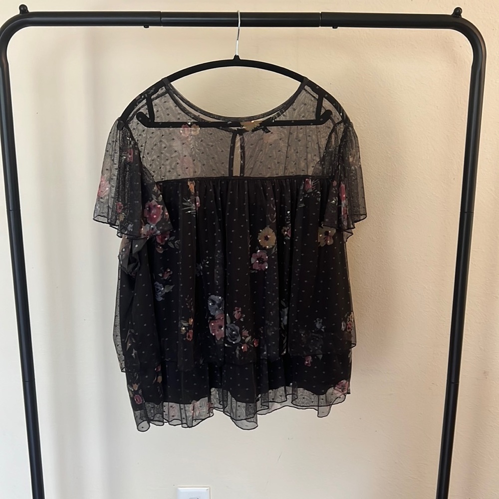 3x Layered Mesh WILLOW Blouse